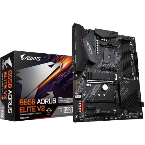 기가바이트 Gigabyte B550 AORUS Elite V2 (AMD Ryzen 5000/B550/ATX/PCIe4.0/DDR4/USB3.2 Gen 1/Realtek ALC1200/M.2/2.5 GbE LAN/HDMI/DP/Gaming Motherboard)