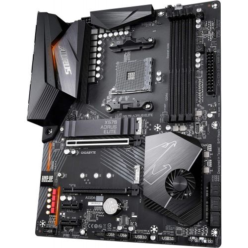 기가바이트 Gigabyte X570 AORUS Elite (AMD Ryzen 3000/X570/ATX/PCIe4.0/DDR4/USB3.1/Realtek ALC1200/Front USB Type-C/RGB Fusion 2.0/M.2 Thermal Guard/Gaming Motherboard)