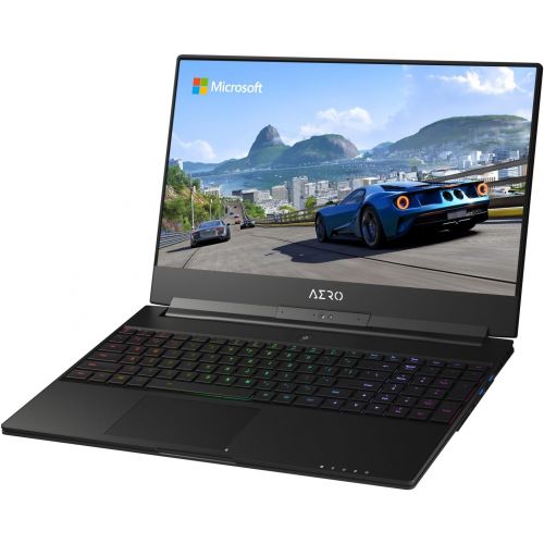 기가바이트 Gigabyte GIGABYTE Aero 15W v8-BK4 15 Ultra Slim Gaming Laptop 144Hz FHD X-Rite i7-8750H, GeForce GTX 1060, 16G RAM, 512GB SSD, Metal Chassis, RGB Keyboard