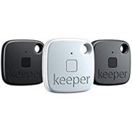 [아마존베스트]Gigaset Keeper Key Finder with Bluetooth Beacon and Beep, LED Light to Find the Key) Set of 3 Black/White