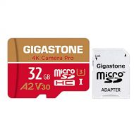 Gigastone 32GB Micro SD Card MicroSD A2 V30 UHS-I U3 C10, 4K UHD Video Recording, 4K Gaming, Read/Write 95/35 MB/s, with MicroSD to SD Adapter for Nintendo Dashcam Gopro Canon Niko