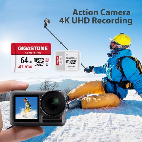  [Gigastone] 64GB 10-Pack Micro SD Card, Camera Plus, MicroSDXC Memory Card for Wyze, Video Camera, Security Camera, Smartphone, Fire Tablet, 4K Video Recording, UHS-I U3 A1 V30, 95
