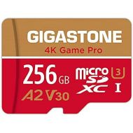 [5-Yrs Free Data Recovery] Gigastone 256GB Micro SD Card, Game Pro, MicroSDXC Memory Card for Nintendo-Switch, GoPro, Action Camera, DJI, 4K UHD Video, R/W up to 100/60MB/s, UHS-I