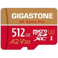 [5-Yrs Free Data Recovery] Gigastone 512GB Micro SD Card, Game Pro, MicroSDXC Memory Card for Nintendo-Switch, GoPro, Action Camera, DJI, 4K UHD Video, R/W up to 100/60 MB/s, UHS-I