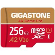 [5-Yrs Free Data Recovery] Gigastone 256GB Micro SD Card, 4K Game Pro, MicroSDXC Memory Card for Nintendo-Switch, GoPro, Action Camera, DJI, UHD Video, R/W up to 100/60MB/s, UHS-I
