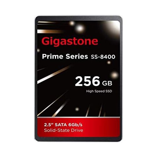  Gigastone 256GB 2.5 Internal SSD, 3D NAND Solid State Drive, SATA III 6Gb/s 2.5 inch 7mm (0.28”), Read up to 550MB/s
