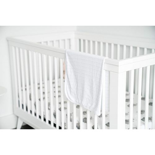  giggle Printed Receiving Blanket - Giggle Small Stripe - 100% Peruvian Cotton, Baby Swaddle Receiving Blankets