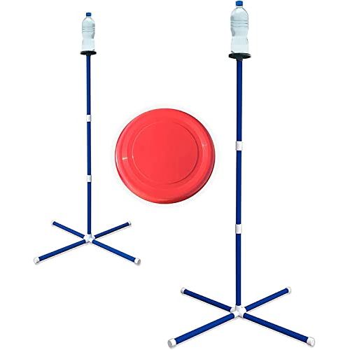  Giggle N Go Yard Games for Adults and Kids - Outdoor Polish Horseshoes Game Set for Backyard and Lawn with Frisbee, Bottle Stands, Poles and Storage Bag?