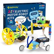 [아마존베스트]Giggleway Electric Motor Robotic Science Kits, DIY STEM Toys for kids, Building Science Experiment Kits for Boys and Girls-Doodling, Balance Car, Reptile Robot (3 kits)