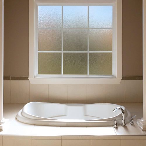  [아마존베스트]Gila 50165293 Decorative Privacy Ice Chip Film-36 x6.5 Window Film, 36 x 6.5