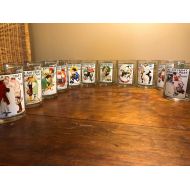 /GilbertsGoodness Set of eleven beautiful BP presents Normal Rockwell glasses