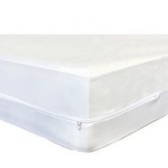 Gilbin Soft Vinyl Cot Size Mattress Cover, Zips around the mattress Bed Bug Protector