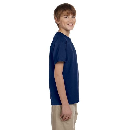  Gildan Boys Ultra Navy CottonPolyester T-shirt by Gildan