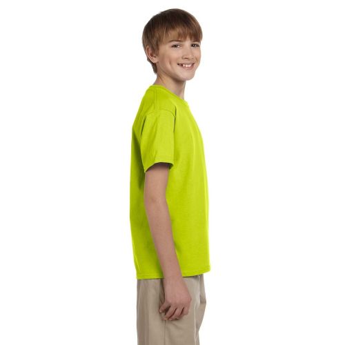  Gildan Boys Safety Green Cotton Polyester T-shirt by Gildan