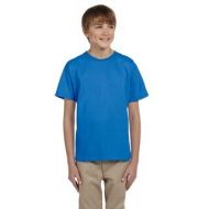 Gildan Boys Blue Cotton and Polyester T-shirt by Gildan