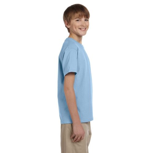  Gildan Boys ft Ultra Light Blue CottonPolyester T-shirt by Gildan