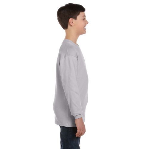  Gildan Boys Sport Grey Heavy Cotton Long-sleeve T-shirt by Gildan