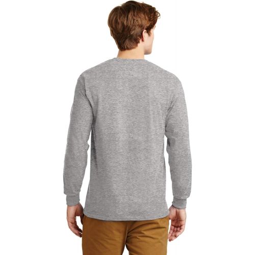  Gildan Mens Ultra Cotton 100% Cotton Long Sleeve T-Shirt
