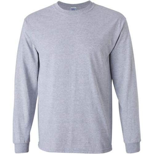  Gildan Mens Ultra Cotton 100% Cotton Long Sleeve T-Shirt