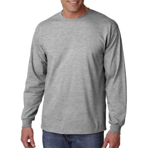  Gildan Mens Ultra Cotton 100% Cotton Long Sleeve T-Shirt