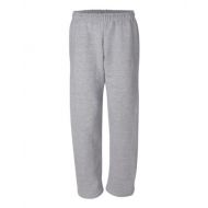 Gildan Adult Jersey-Lined Elastic Waist Open-Bottom Sweatpant, Sport Grey, Small