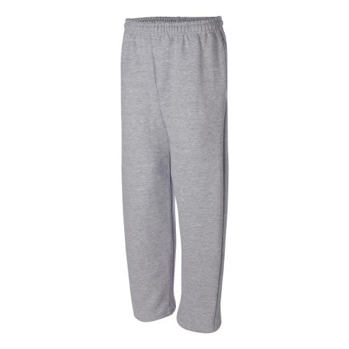  Gildan Adult Jersey-Lined Elastic Waist Open-Bottom Sweatpant, Sport Grey, Small