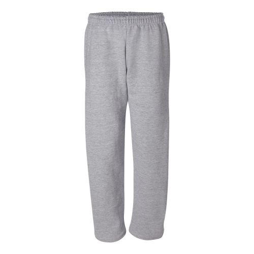  Gildan Adult Jersey-Lined Elastic Waist Open-Bottom Sweatpant, Sport Grey, Small