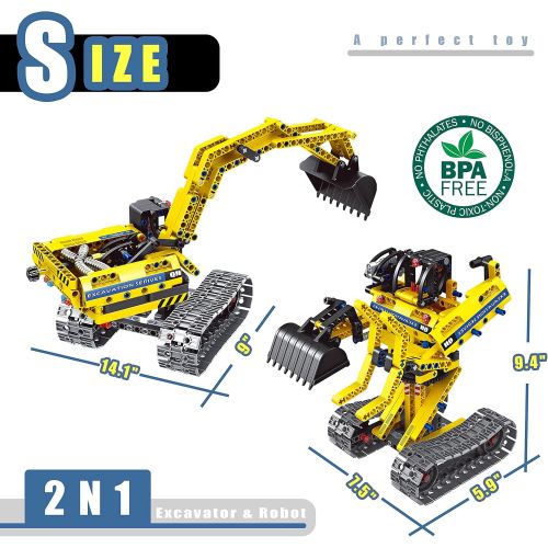  [아마존 핫딜]  [아마존핫딜]Gili GILI Building Sets for 7, 8, 9, 10 Year Old Boys & Girls, Construction Engineering Robot Toys for Kids Age 6-12, Educational STEM Gifts for Kids