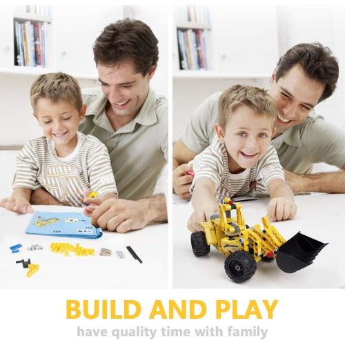  [아마존핫딜][아마존 핫딜] Gili Building Toy (C52014W), Build A Pull Back Bulldozer Car, Best Christmas Birthday Gifts for Age 6, 7, 8, 9, 10, 11, 12 Year Old Boys & Girls, Stem Technic Construction Engineer