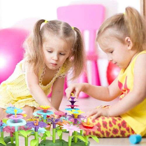  [아마존핫딜][아마존 핫딜] Gili GILI Flower Garden Building Toys, Build a Bouquet Sets for 3, 4, 5, 6 Year Old Toddler Girls, Arts and Crafts for Little Kids Age 3yr Up, Best Top Christmas Birthday Gifts for Crea