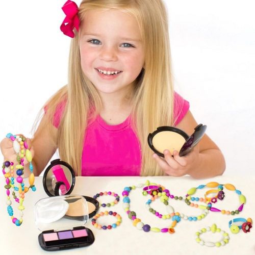 [아마존핫딜][아마존 핫딜] Gili Pop Beads, Jewelry Making Kit for 4, 5, 6, 7 Year Old Little Girls, Arts and Crafts Toys for Kids Age 4yr-8yr, Necklace Bracelet Creativity Snap Set, Top Best Christmas Birthd