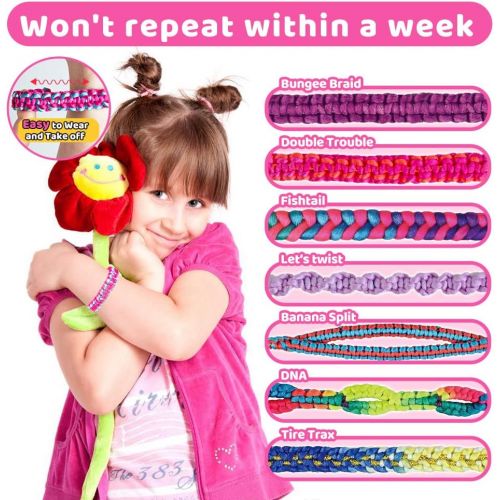  [아마존 핫딜] Gili Friendship Bracelet Kit, Arts and Crafts Maker Toy for Girls Christmas Birthday Gifts Ages 6yr-12yr, Best Bracelet Making String Sets for 7, 8, 9, 10, 11 Year Old Kids Travel