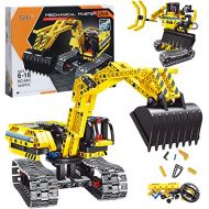 Gili Excavator Building Sets for 7, 8, 9, 10 Year Old Boys & Girls, Construction Engineering Robot Toys for Kids Age 6-12, Educational STEM for Kids