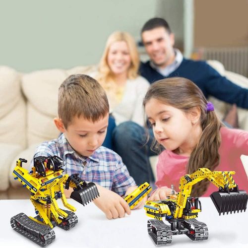  Gili Excavator Building Sets for 7, 8, 9, 10 Year Old Boys & Girls, Construction Engineering Robot Toys for Kids Age 6-12, Educational STEM for Kids