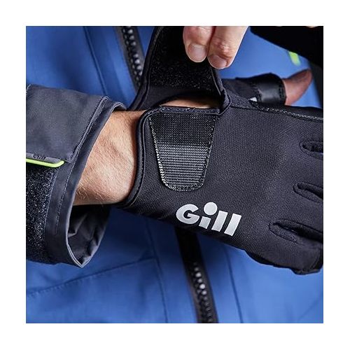  Gill Championship Sailing Gloves - Long Fingers with Exposed Finger and Thumb - Dura-Grip Fabric 50+ UV Sun Protection & Water Repellent