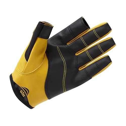  Gill Pro Sailing Gloves - Long Fingers with Exposed Finger and Thumb for Sailing, Paddle & Board Sports, Kayaking or Windsurfing