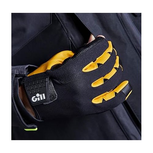  Gill Pro Sailing Gloves - Long Fingers with Exposed Finger and Thumb for Sailing, Paddle & Board Sports, Kayaking or Windsurfing