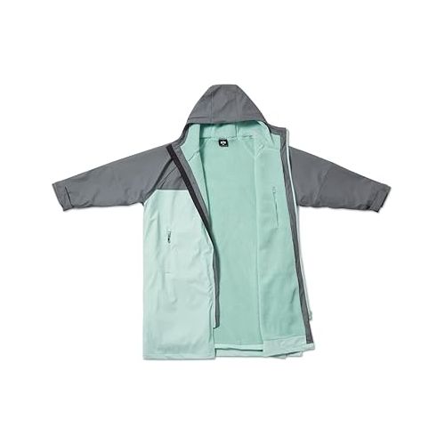  Gill Aqua Parka 100% Waterproof Changing Robe Jacket - Windproof - Thermal - Unisex (Eggshell/Ash, M)