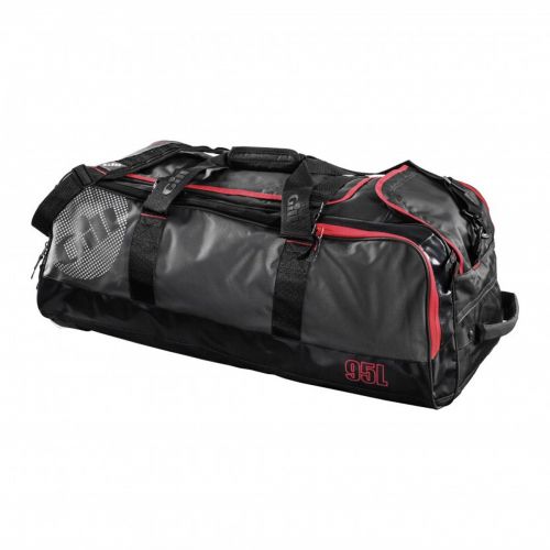  Gill 95L Rolling Cargo Bag Dunkelgrau Rot Detail - Wasserdicht Spritzwassergeschuetzt