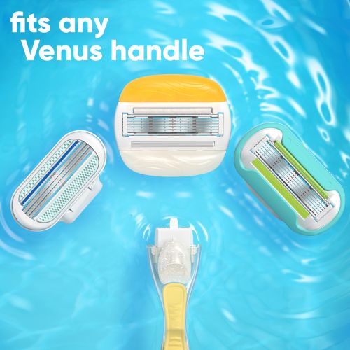  Gillette Venus ComfortGlide Olay 5-Blade Womens Razor Blade Cartridges - 4 ct