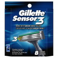 Gillette Sensor 3 Refill Blade Cartridges, 8 Count