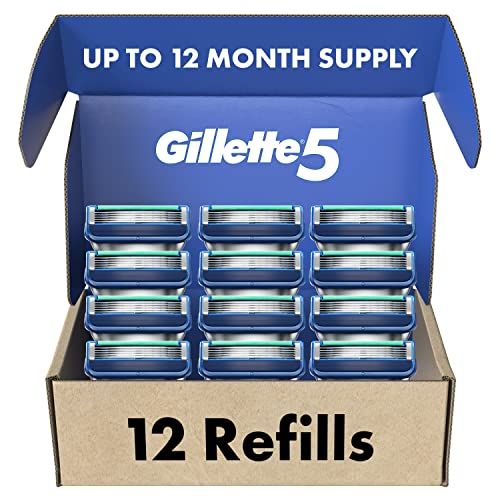  [무료배송]Gillette5 Mens Razor Blade Refills, 12 Count