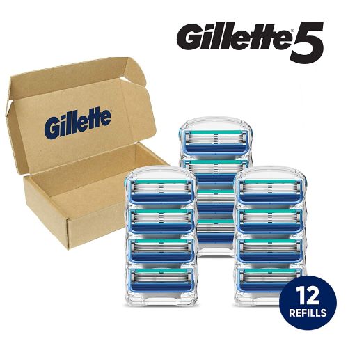  [무료배송]Gillette5 Mens Razor Blade Refills, 12 Count