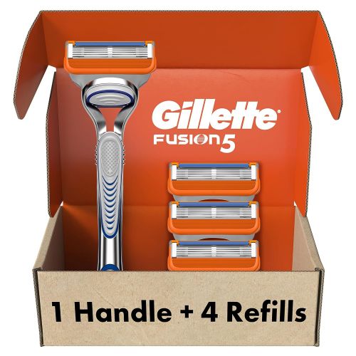  [무료배송]Gillette Fusion5 Men’s Razor Handle + 4 Blade Refills