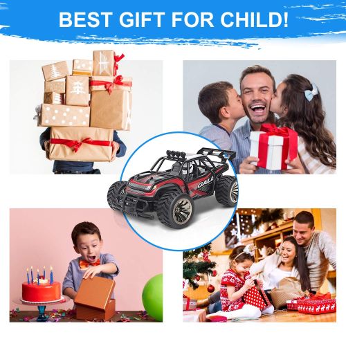  Gimilife Remote Control Car, Fast Toy RC Vehicle,Terrain RC Cars,Electric Remote Control Off Road Monster Truck,RC Cars for Kids Toddler Gift,Desert Off-Road Vehicle,2.4Ghz Radio 2