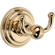 Ginger 1111/PB Chelsea, Double Robe Hook, Polished Brass