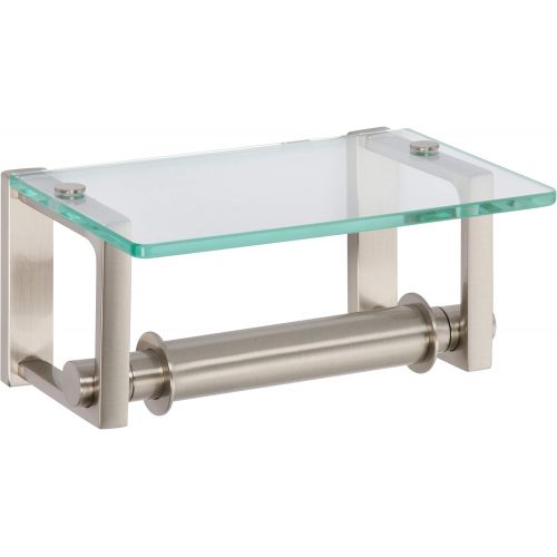  Ginger 3027/PC Frame TP Glass, Polished Chrome, Toilet Tissue Holder w/Shelf