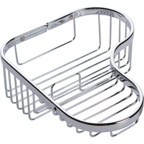  Ginger 379109 Splashables Corner Shower Basket, Combination, Satin Nickel