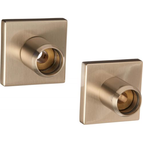  Ginger Circe Straight Shower Rod Brackets (1 pair) - 2739BPN - Polished Nickel - Brackets only