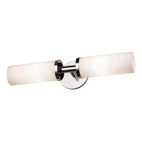  Ginger 4682LPC Kubic 2 Light Bathroom Fixture, Polished Chrome